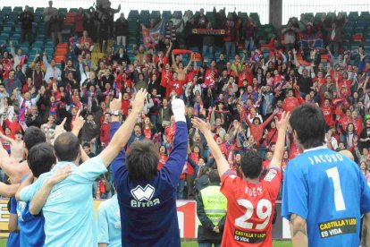 Celebración de una victoria que daba medio ascenso.