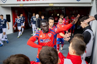 El Numancia se mantiene líder con un gol de Bonilla.