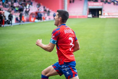 El Numancia se mantiene líder con un gol de Bonilla.