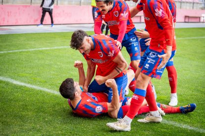 El Numancia se mantiene líder con un gol de Bonilla.