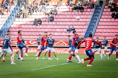 El Numancia se mantiene líder con un gol de Bonilla.