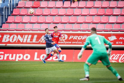 El Numancia se mantiene líder con un gol de Bonilla.