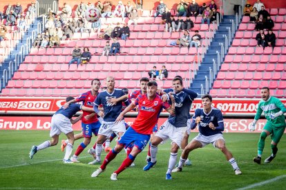 El Numancia se mantiene líder con un gol de Bonilla.