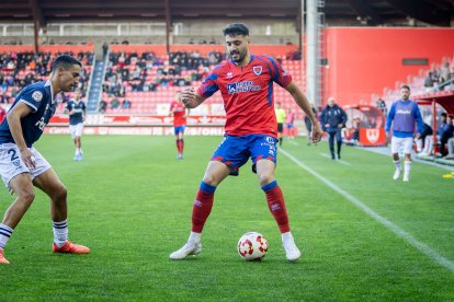 El Numancia se mantiene líder con un gol de Bonilla.