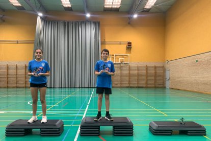 Pódium de la competición en categoría Sub-13.