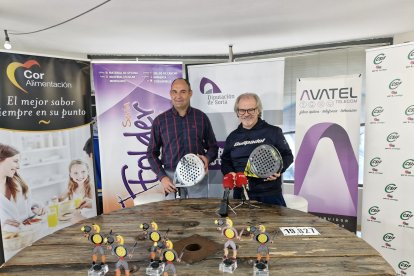 Sergio Frías y Antonio Herrero en la presentación del Torneo de Pádel.