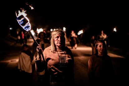 El pueblo de Garray se sumergió en la oscuridad