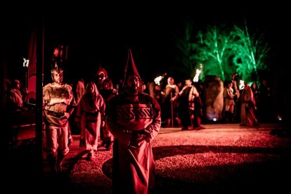 El pueblo de Garray se sumergió en la oscuridad