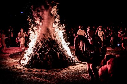 El pueblo de Garray se sumergió en la oscuridad