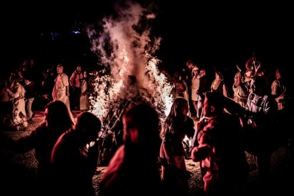 El pueblo de Garray se sumergió en la oscuridad