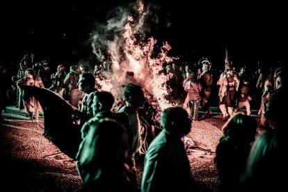 El pueblo de Garray se sumergió en la oscuridad