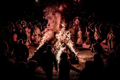 El pueblo de Garray se sumergió en la oscuridad