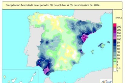 Las lluvias acumuladas desde octubre son un 72% superiores a su valor normal, 17 puntos menos que la semana pasada.