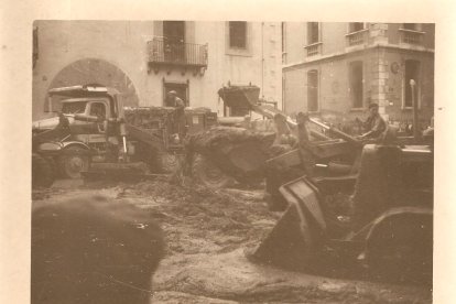 Imagen de las inundaciones de Valencia en 1957.