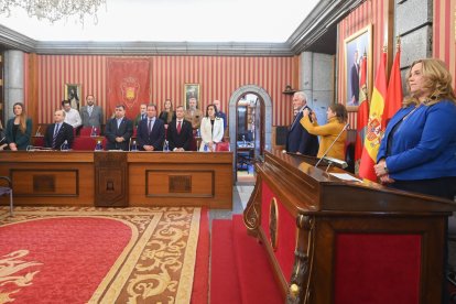Celebración del Pleno en el que se debate la aprobación inicial del presupuesto general del Ayuntamiento de Burgos para 2025.