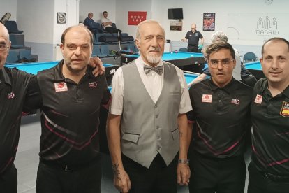 Camarero, Molina, Jesús, Jorge y Carlos.