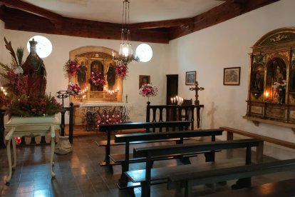 Interior de la ermita de Santa Bárbara, en la capital soriana.