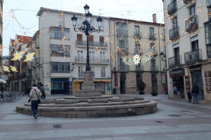 Pruebas de la iluminación este martes.