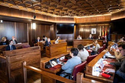 Un momento del pleno sobre el estado del municipio.