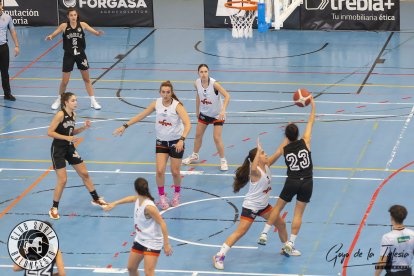 Las jugadoras del Semillas Adolfo Martínez en un encuentro.