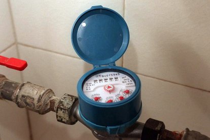 Contador de agua tradicional.