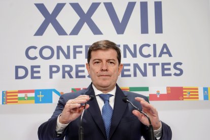 Alfonso Fernández Mañueco, tras la XXVII Conferencia de Presidentes Autonómicos.