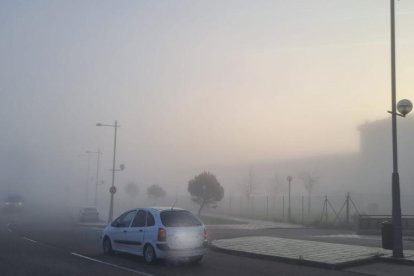 Niebla en Soria hace unos días.
