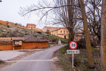 Entrada al pueblo de Andaluz.
