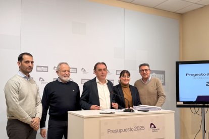 Enrique Rubio, José Antonio de Miguel, Benito Serrano, María José Jiménez y Jesús Peregrina.