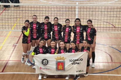 El equipo infantil femenino del C.V. Sporting Santo Domingo es uno de los cuatro conjunto del club soriano que participa en Guadalajara.