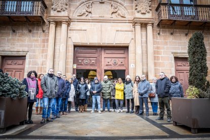 Los funcionarios de Justicia en Soria protestan por las bajas temperaturas en el edificio, por una avería en la caldera el día 16.