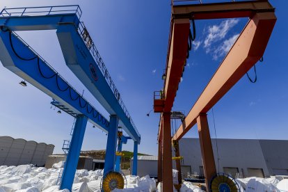 Vista parcial de las instalaciones de Gamesa en Ágreda.