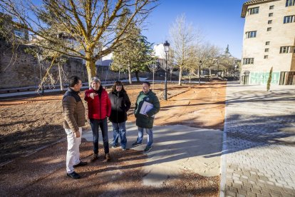 El alcalde durante su viisita al Parque de Santa Clara