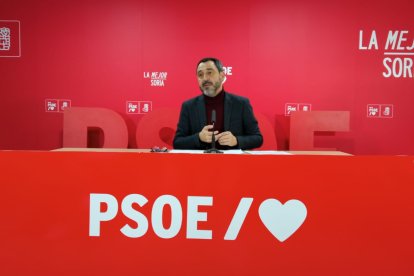 El secretario de Organización del PSOE de Soria, Javier Muñoz.
