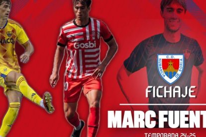 Marc Fuentes es un centrocampista que también puede jugar de central.