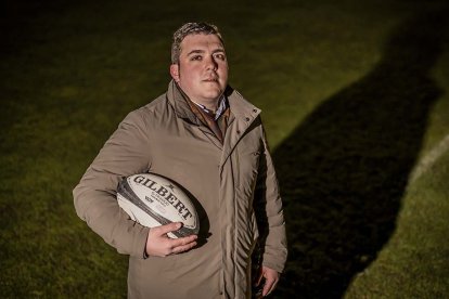 El presidente del Ingenieros de Soria Club de Rugby, Carlos 'Chano' Sainz.