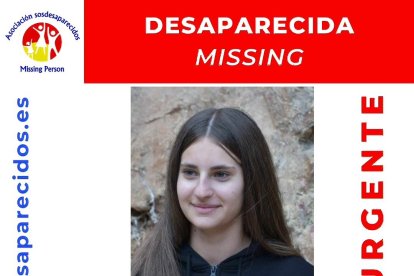 Cartel de SOS Desaparecidos.