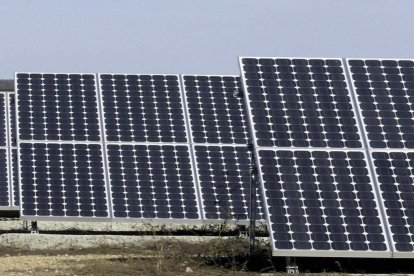 Módulos de placas solares.