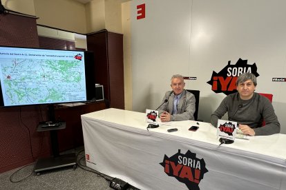 Los procuradores de Soria Ya, Ángel Ceña y Antonio Palomar.