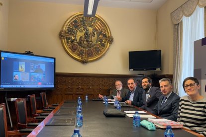 Reunión del Patronato del Cesefor celebrada este miércoles en la Diputación.