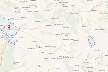 Ubicación del Monte Toranzo en la zona del Moncayo y su ya antigua vinculación al término municipal de Soria.