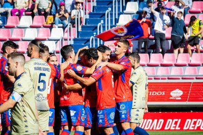 El Numancia ya ganaba al Pontevedra en la primera vuelta del campeonato.