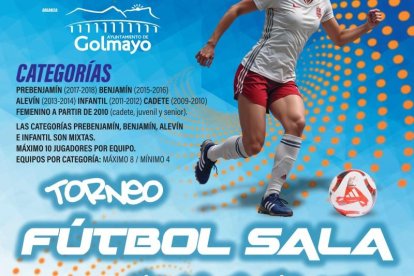 Cartel del Torneo de Semana Santa de fútbol sala.
