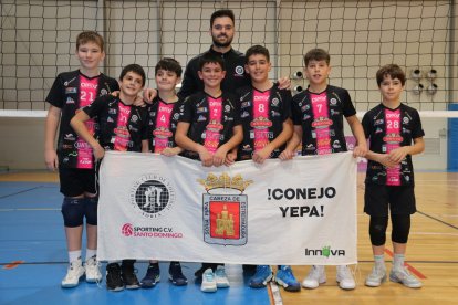 El equipo sportinguista de categoría alevín clasificado para el Nacional.