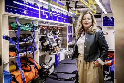 Flori Ortega es gerente de Nuevas Ambulancias Soria, empresa que cumple 30 años.