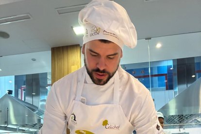 Álvaro Torres del Val en el concurso Celichef, donde se alzó con el segundo puesto.