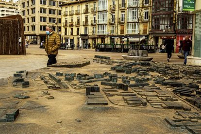 Polvo africano en las calles.