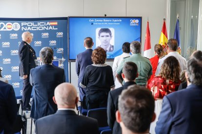 Un momento del homenaje en Soria a las víctimas del terrorismo.