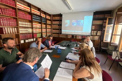 El patronato del Caep Soria reunido este jueves.