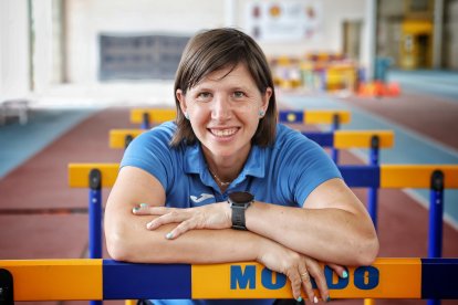La fisio y delegada provincial de Atletismo, Edurne Orte.